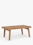 John Lewis Mona Rectangular Garden Coffee Table, 103cm, FSC-Certified (Acacia Wood), Natural
