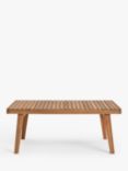 John Lewis Mona Rectangular Garden Coffee Table, 103cm, FSC-Certified (Acacia Wood), Natural