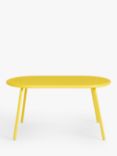 John Lewis ANYDAY Oval Metal Garden Coffee Table, 90cm, Yellow