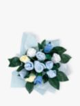 Babyblooms Welcome Baby Clothes Posy Bouquet, Blue