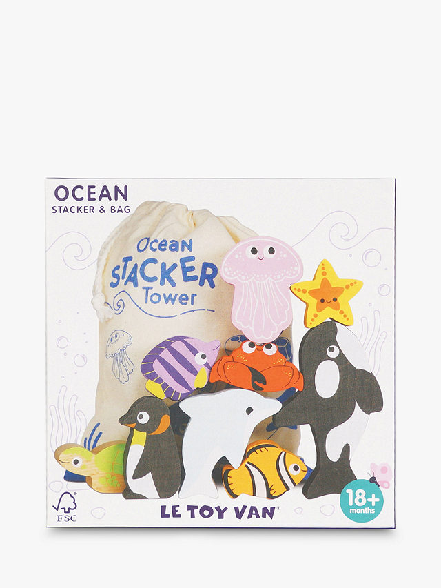 Le Toy Van Ocean Wooden Animal Stacking Toy