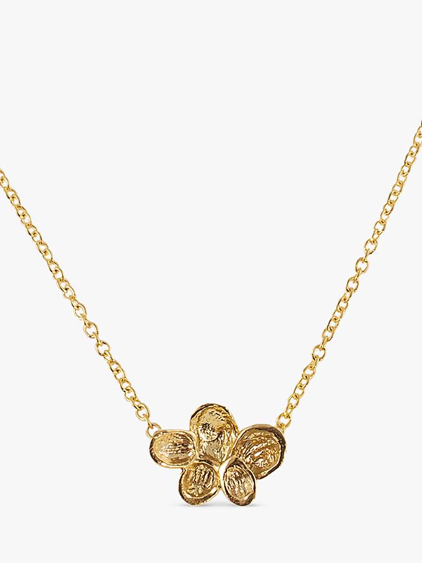 Buy London Road 9ct Yellow Gold Kew Falling Leaves Necklace, Gold Online at johnlewis.com