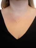 London Road 9ct Yellow Gold Kew Falling Leaves Necklace, Gold