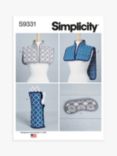 Simplicity Hot or Cold Shoulder Wraps, Mask and Wrist Wrap Sewing Pattern, S9331