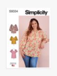 Simplicity Misses' and Women's Tops in Two Lengths Sewing Pattern, S9334