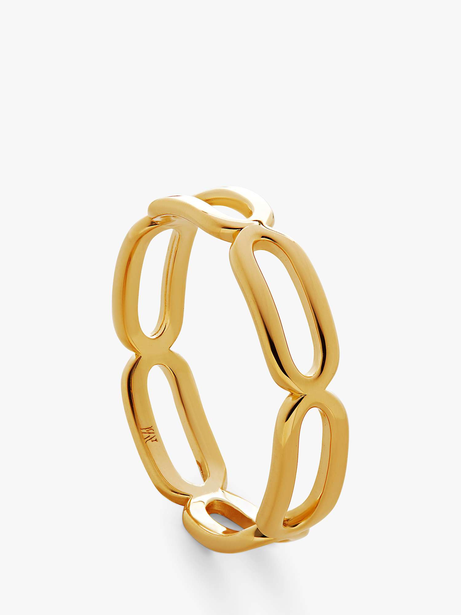 Buy Monica Vinader Paperclip Stacking Ring, Gold Online at johnlewis.com