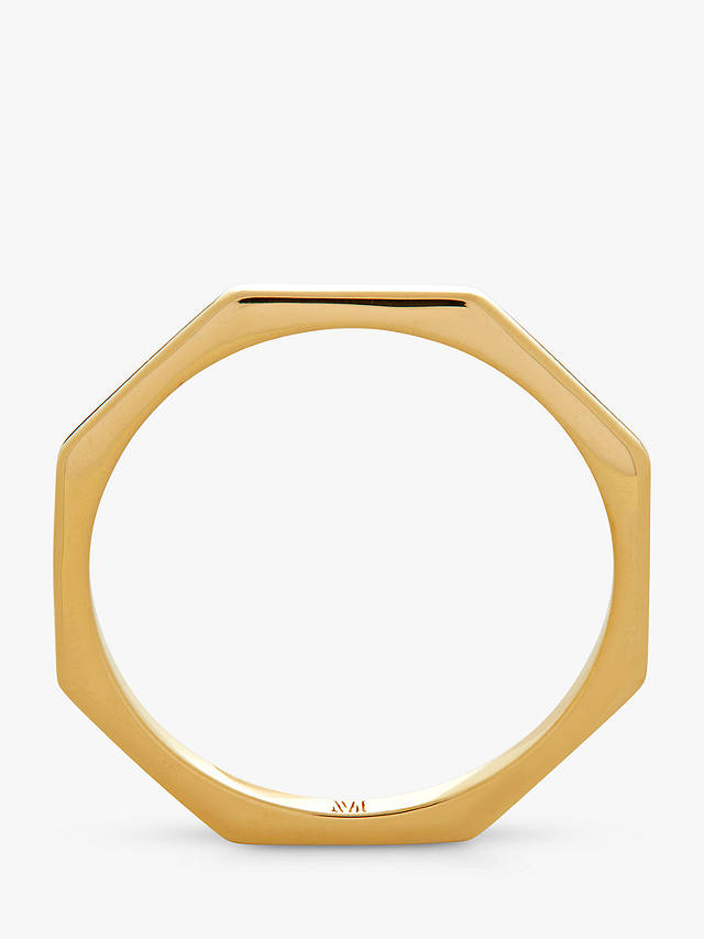 Monica Vinader Octagon Stacking Ring, Gold