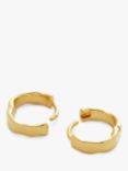 Monica Vinader Siren Muse Huggie Earrings, Gold, Gold