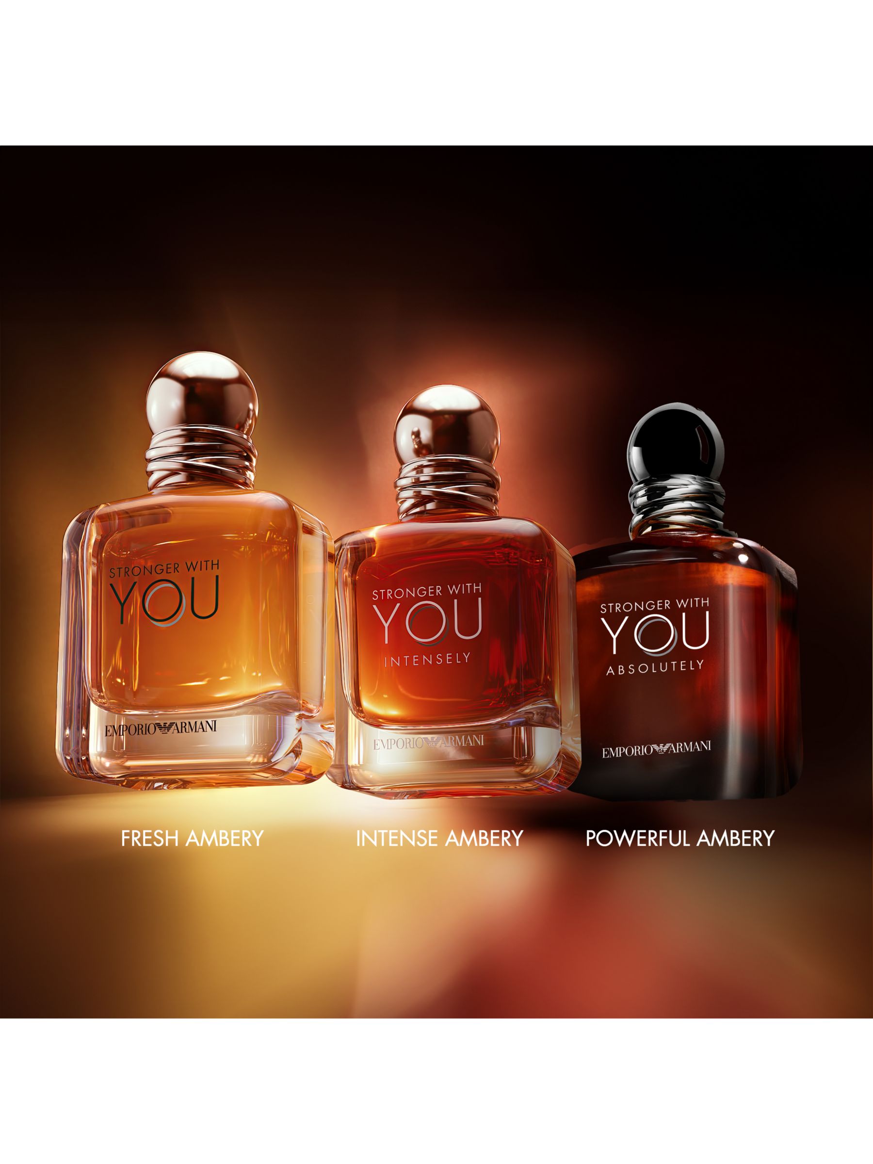 Emporio Armani Stronger With You Absolutely Parfum, 100ml at John Lewis ...
