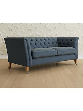 Chatsworth Range, Laura Ashley Chatsworth Medium 2 Seater Sofa, Oak Leg, Orla Seaspray