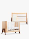 Gaia Baby Hera Cotbed and Dresser Bundle, Natural/White