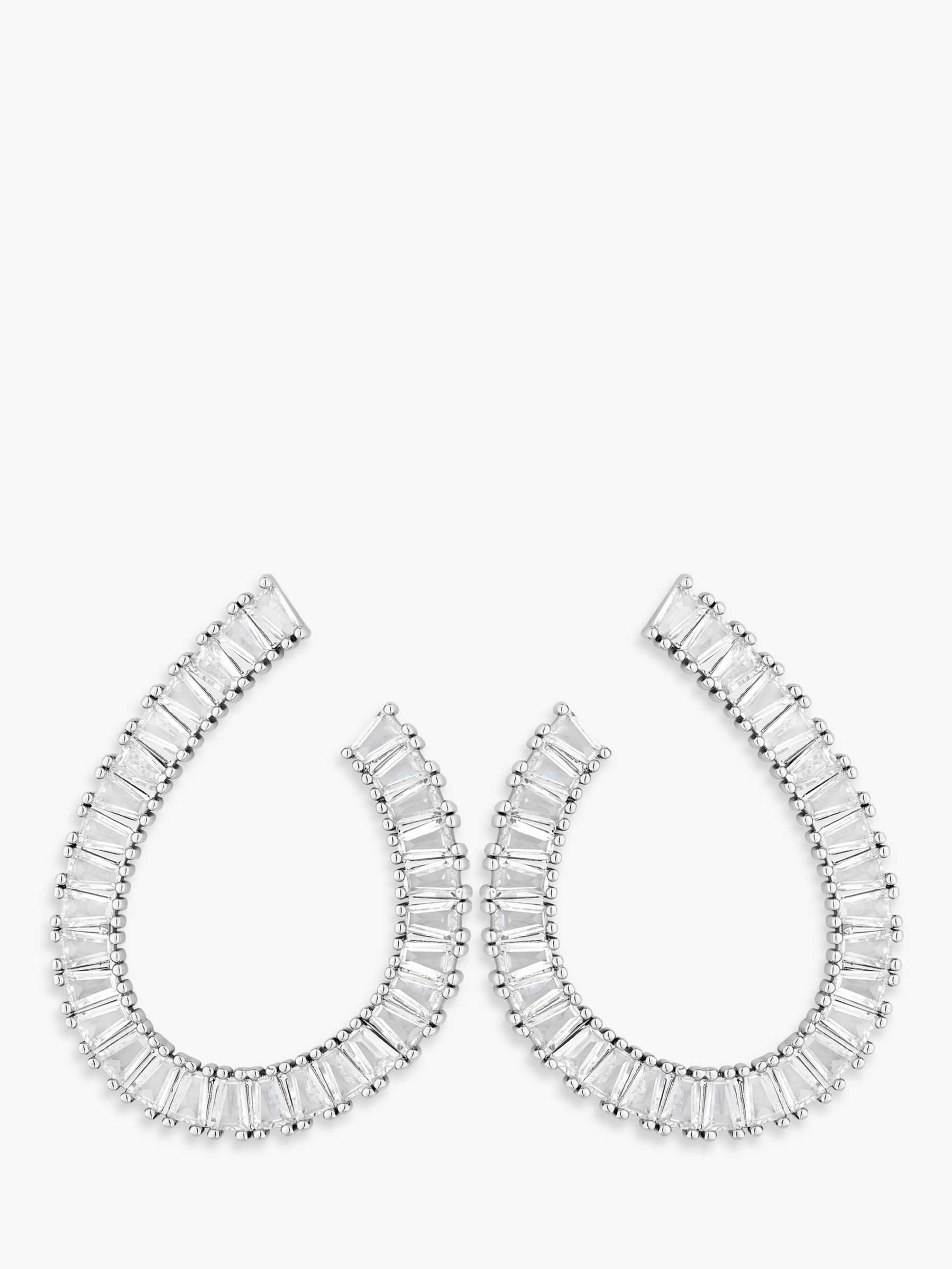 Jon Richard Cubic Zirconia Statement Drop Earrings Silver At John Lewis And Partners 