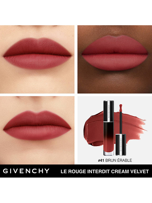 Givenchy Le Rouge Interdit Cream Velvet Lipstick, 41 Brun Érable 3