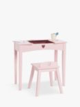 Great Little Trading Co Sweetheart Dressing Table & Stool, Pink