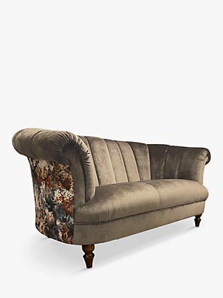 Carmen Range, Spink & Edgar by Tetrad Carmen Floral Back Medium 2 Seater Sofa, Dark Leg, Lafayette Alabaster