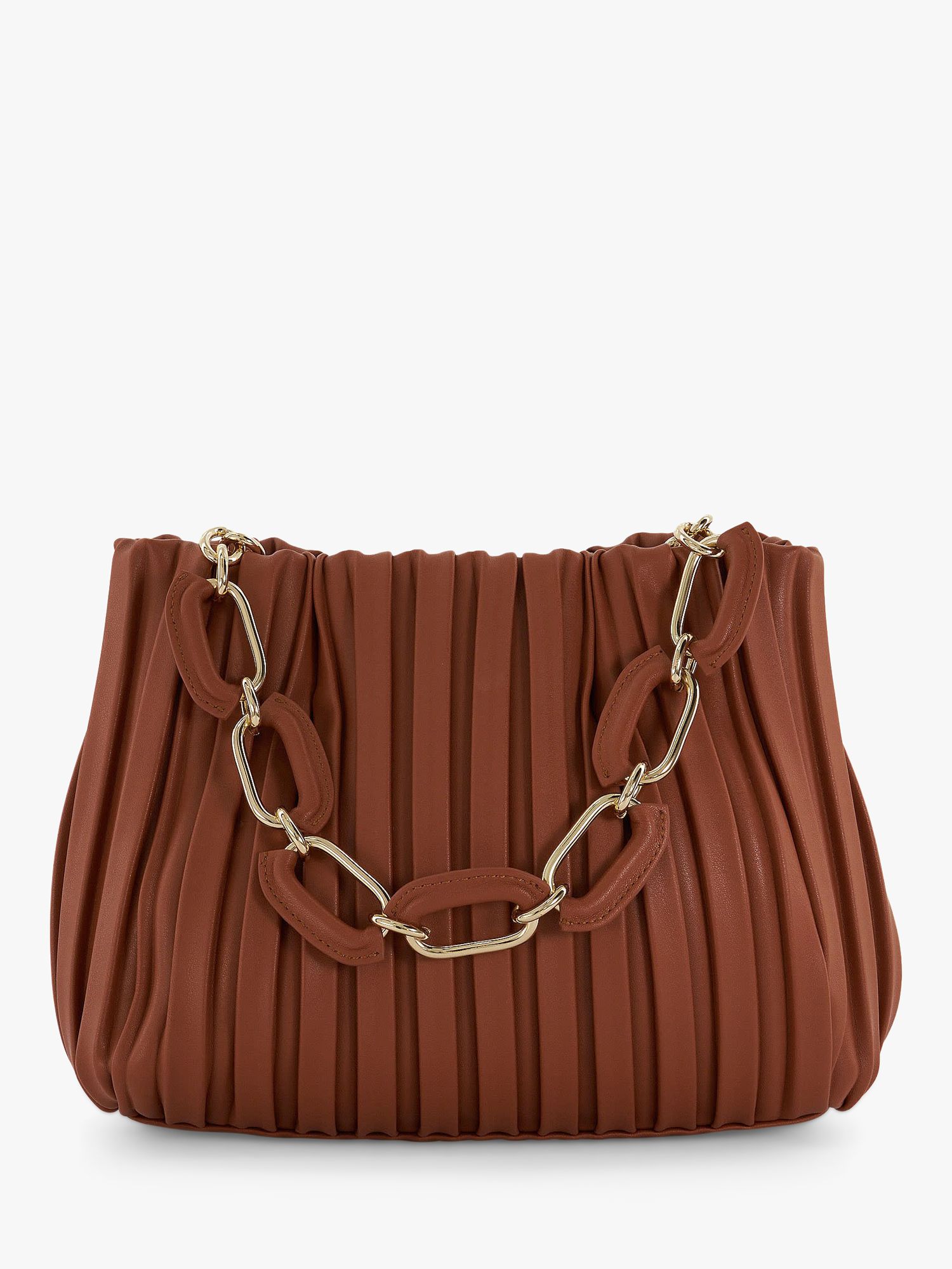 Dune Dominie Pleated Chain-Handle Slouch Bag