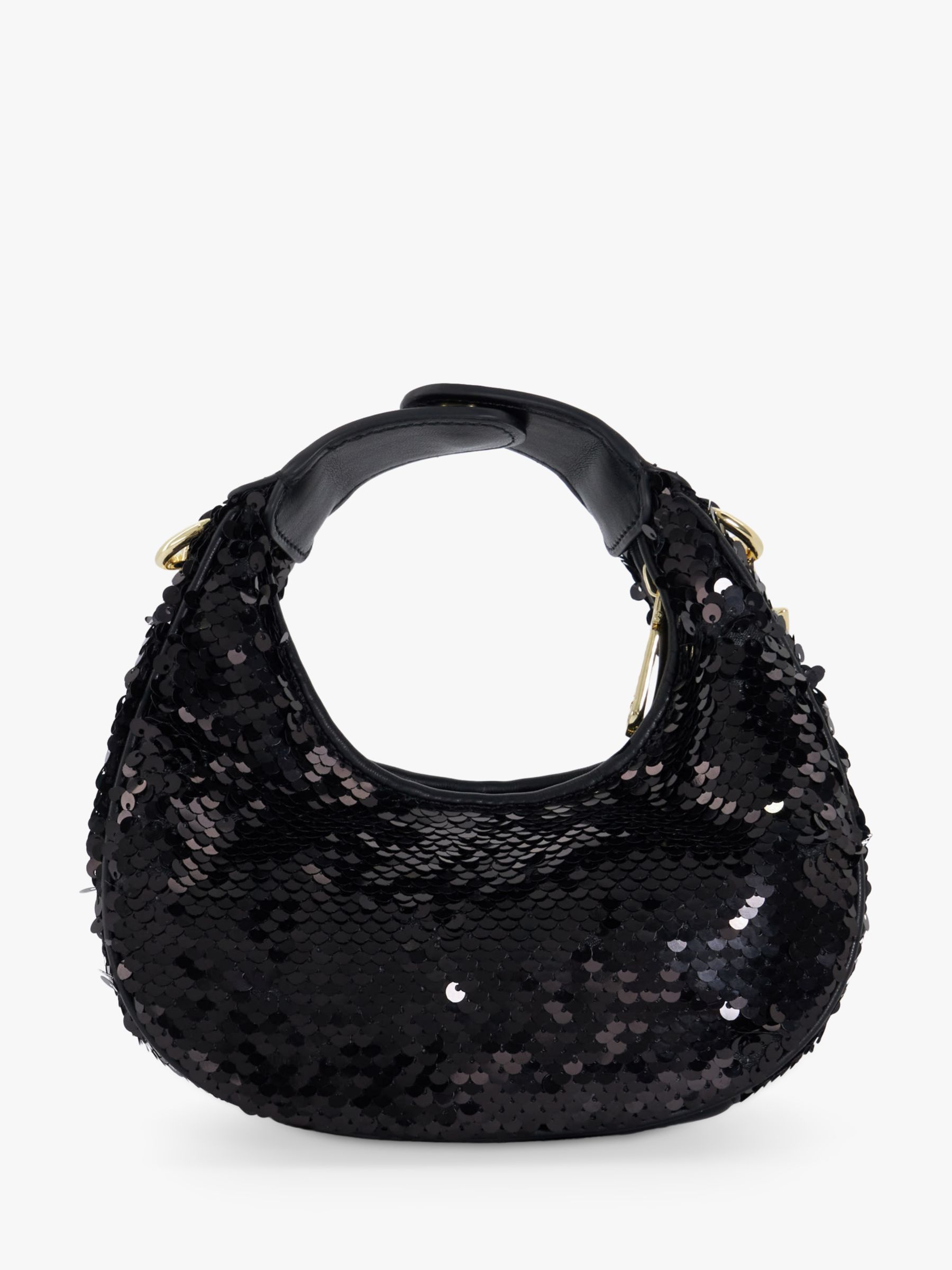 Buy Dune Dressing Small Sequins Grab Bag, Black Online at johnlewis.com