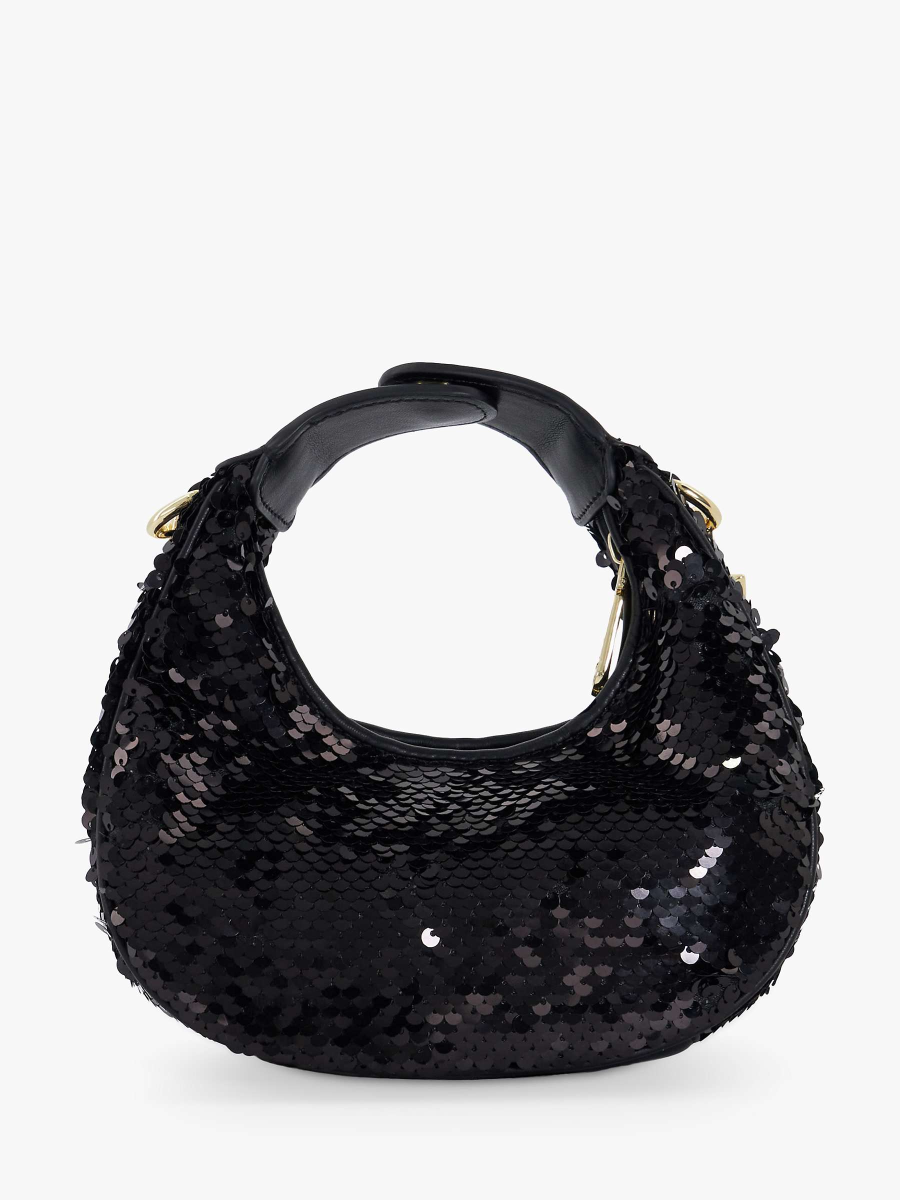 Buy Dune Dressing Small Sequins Grab Bag, Black Online at johnlewis.com