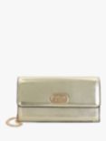 Dune Sapphire Large Flapover Purse, Gold