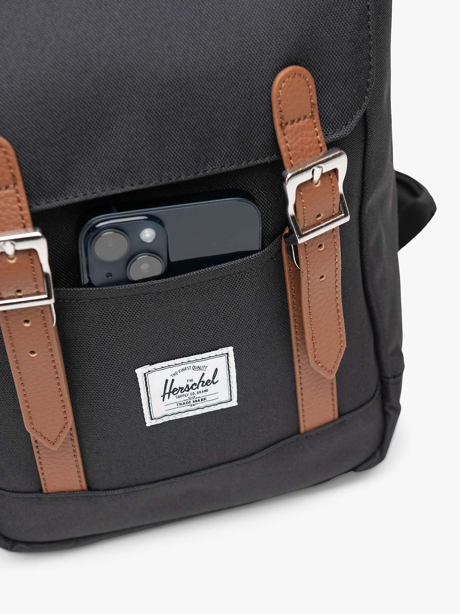 Buy Herschel Supply Co. Retreat Small Backpack, Black Online at johnlewis.com