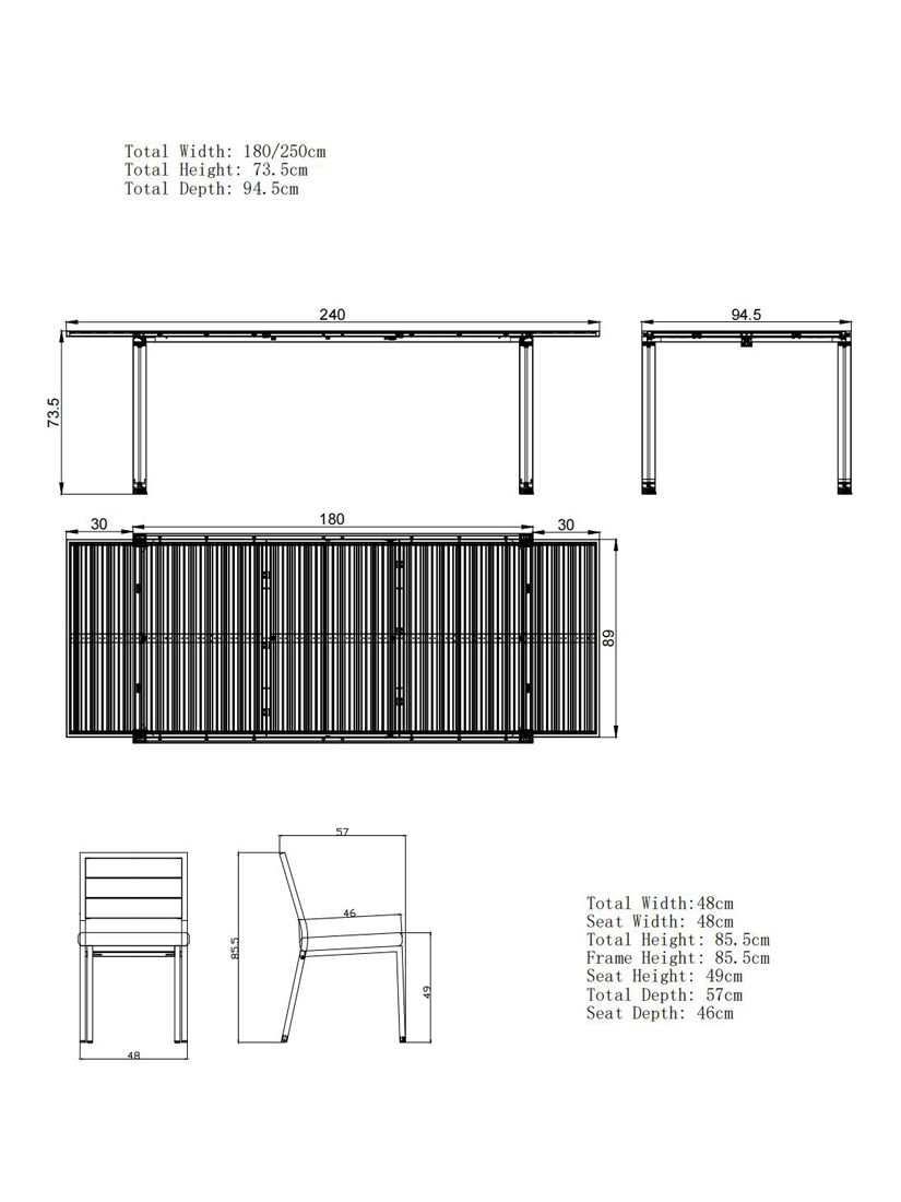 John lewis table and chairs online garden