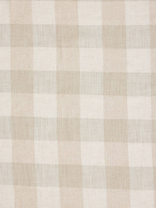 John Lewis Gingham Check Furnishing Fabric, Putty