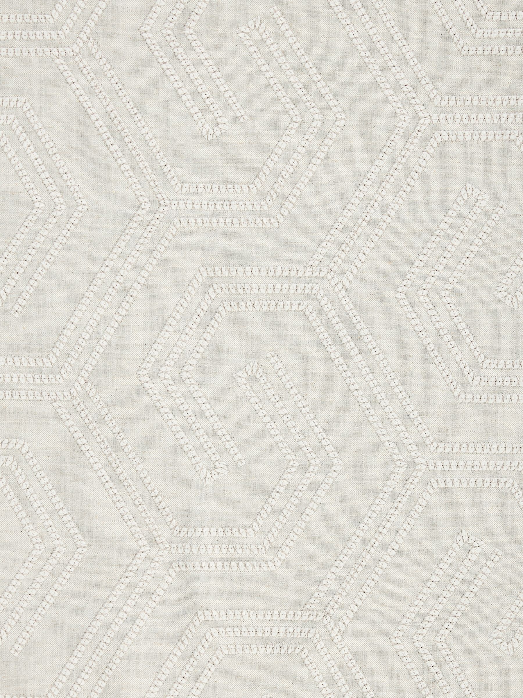 John Lewis Izel Embroidery Furnishing Fabric, Natural