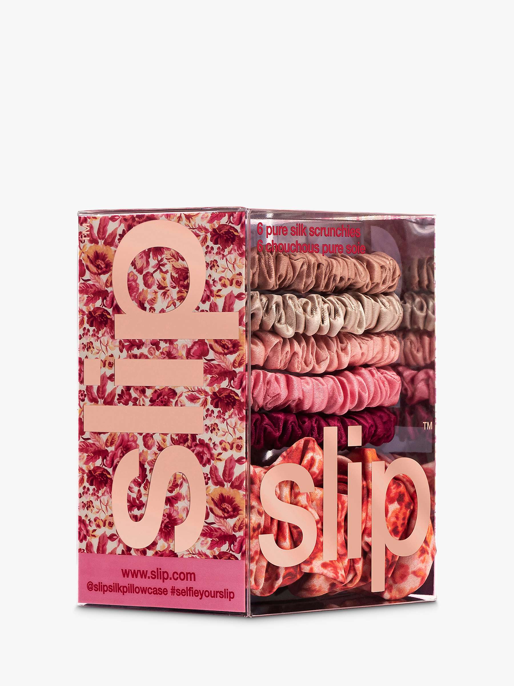 Buy Slip® Pure Silk Scrunchie Set, Flora Online at johnlewis.com
