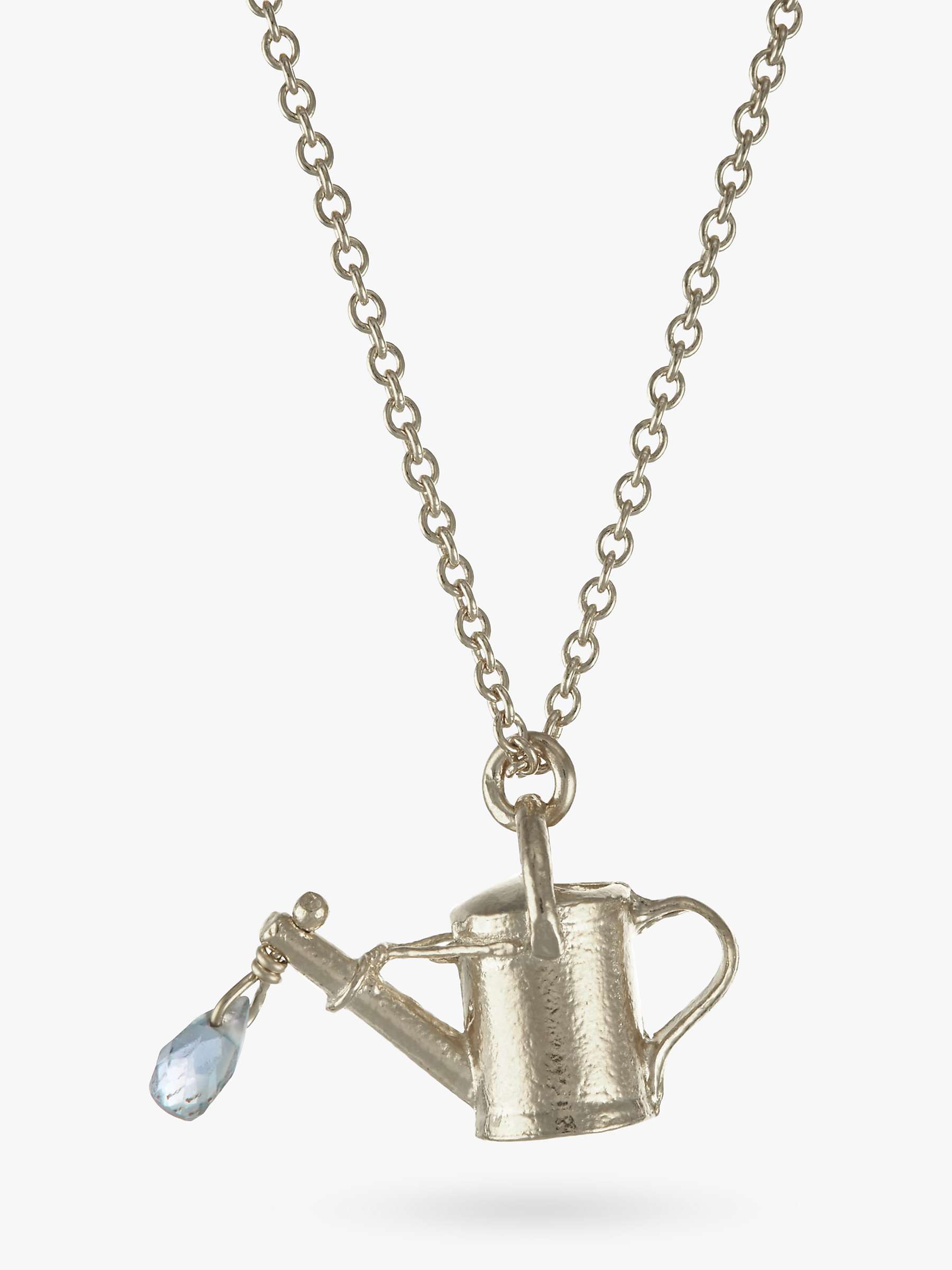 Buy Alex Monroe Watering Can Pendant Necklace, Silver Online at johnlewis.com