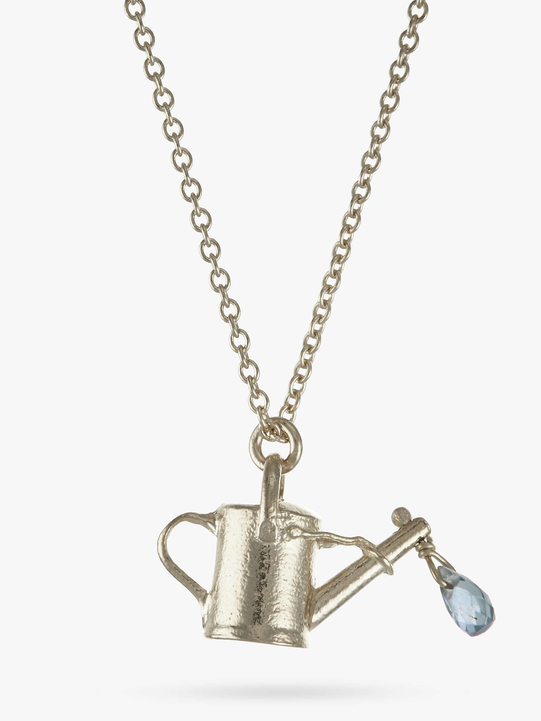 Buy Alex Monroe Watering Can Pendant Necklace, Silver Online at johnlewis.com