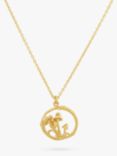 Alex Monroe Mushroom Loop Pendant Necklace, Gold