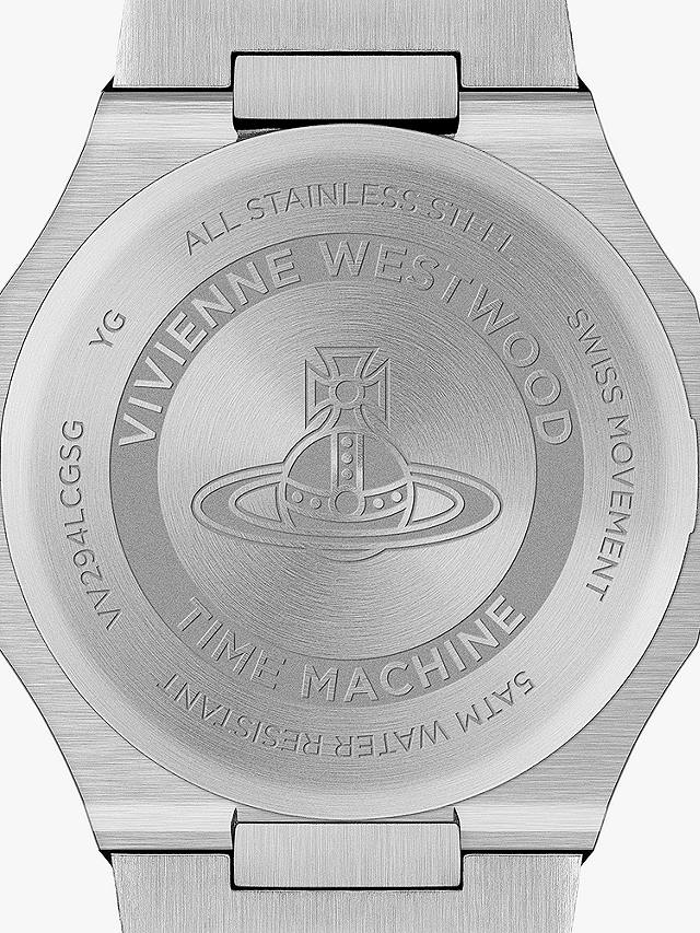 Vivienne Westwood Unisex Bank Bracelet Strap Watch, Silver/Gold