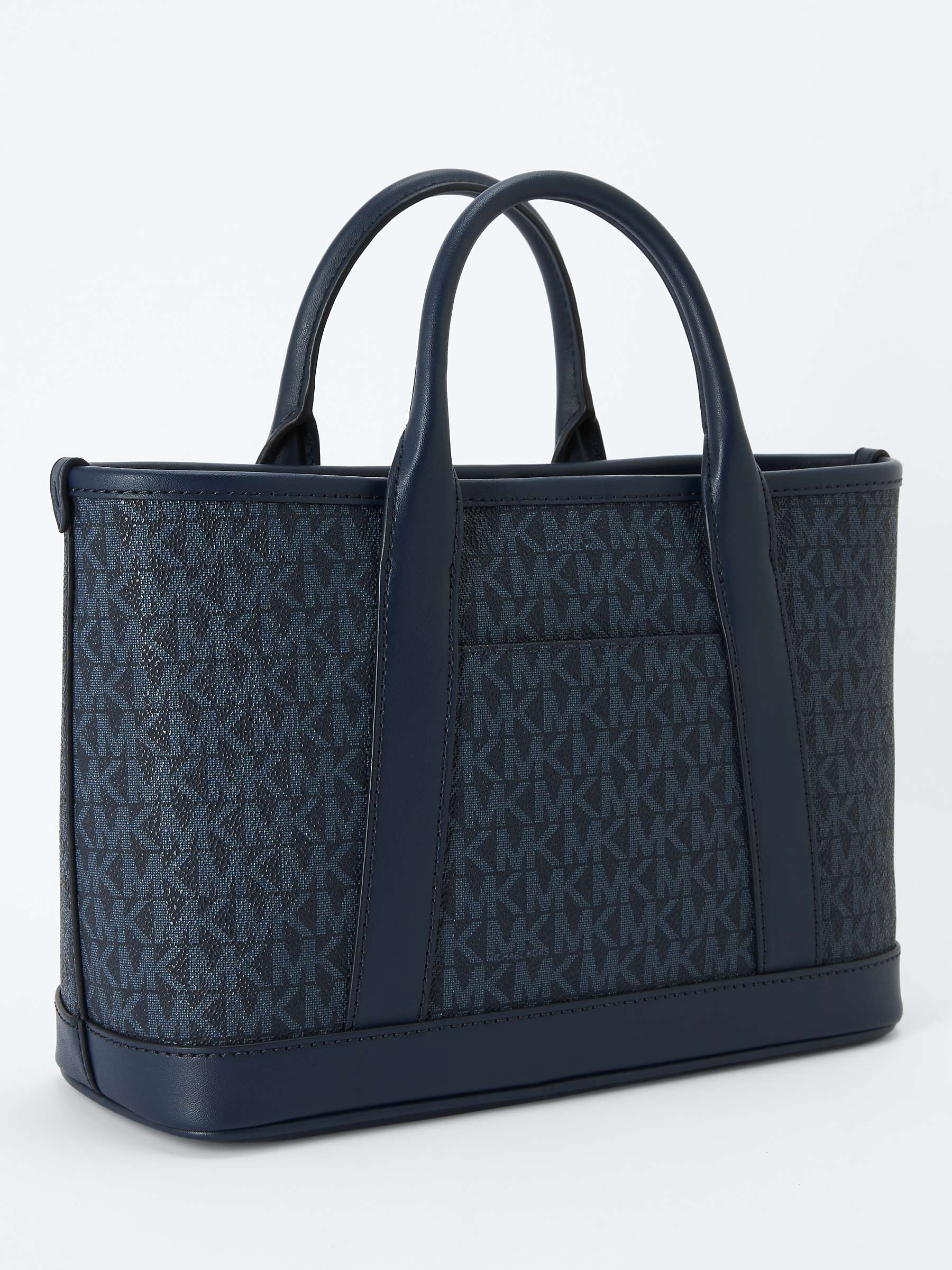 Buy Michael Kors Luisa Small Logo Tote Bag, Blue Online at johnlewis.com