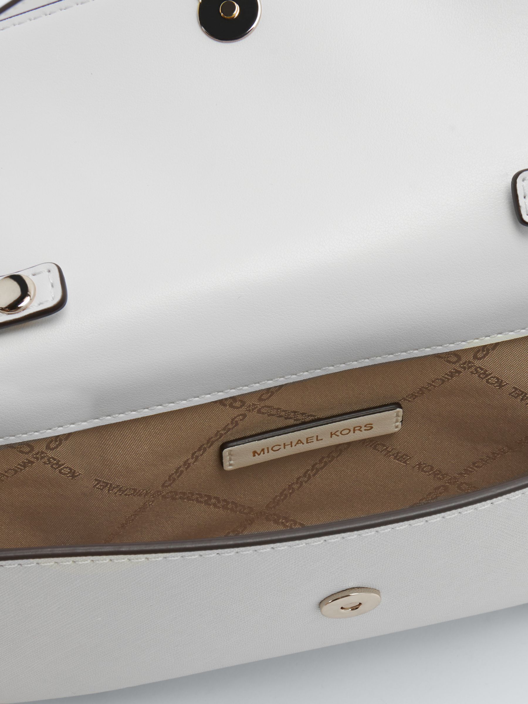 Buy Michael Kors Jet Set Leather Clutch Bag Online at johnlewis.com