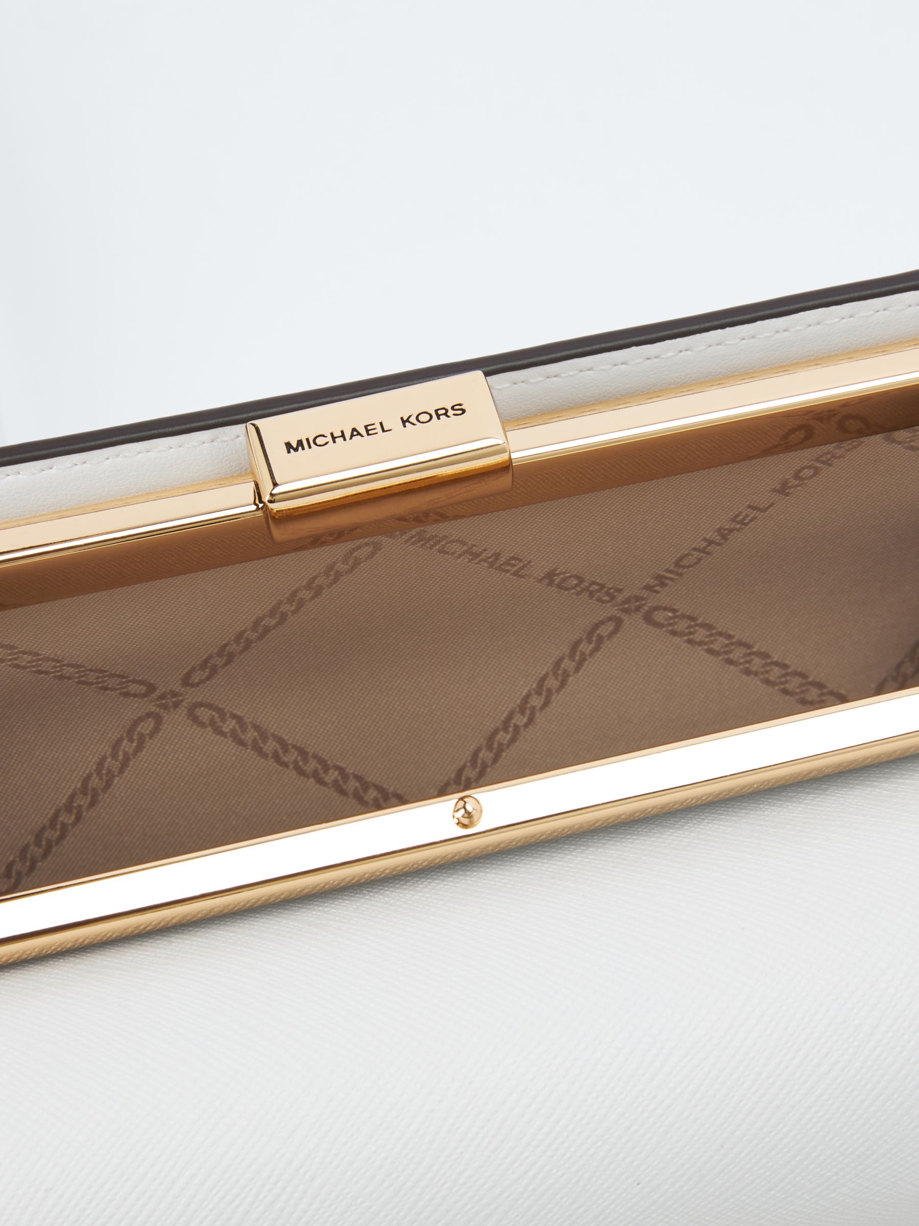 Buy Michael Kors Jet Set Leather Clutch Bag Online at johnlewis.com