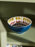 John Lewis Lisbon Fine China Cereal Bowl, 15cm, Blue/Multi