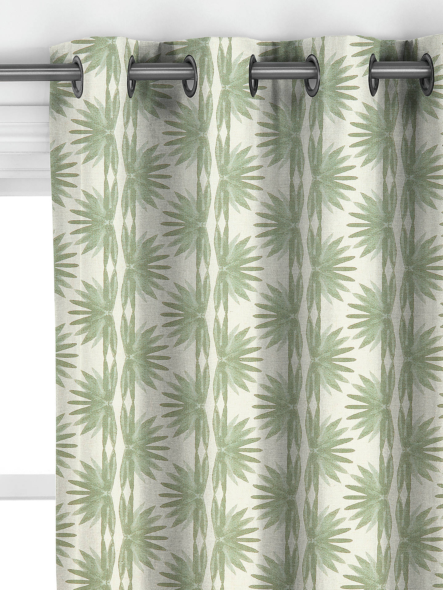 John Lewis Nyra Made to Measure Curtains, Myrtle Green