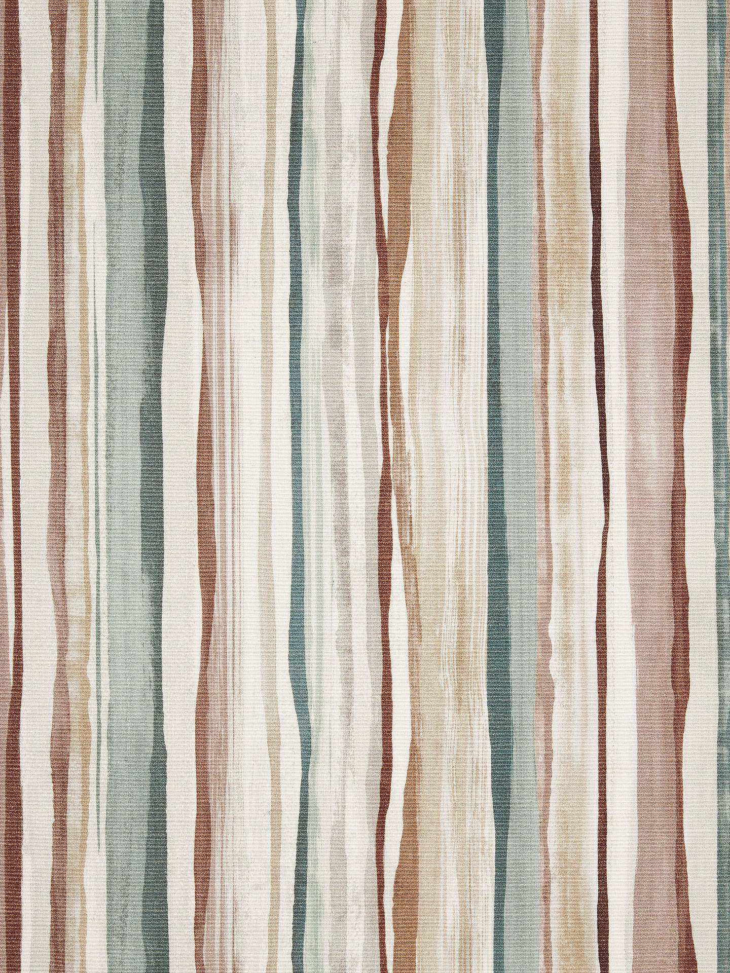 John Lewis Brook Stripe Made to Measure Curtains, Natural