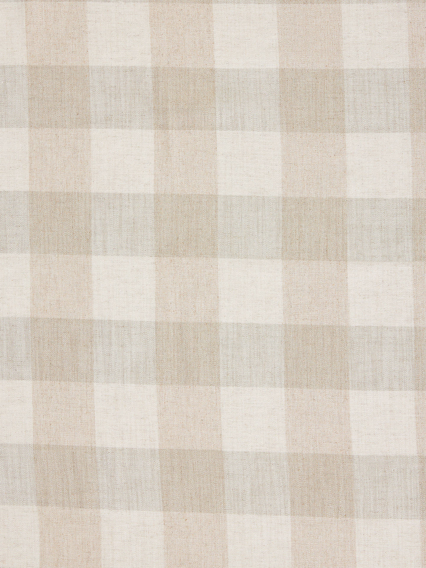 John Lewis Gingham Check Made to Measure Curtains, Putty