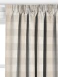 John Lewis Gingham Check Made to Measure Curtains or Roman Blind, Putty