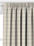 John Lewis Classic Check Made to Measure Curtains or Roman Blind, Lake Blue
