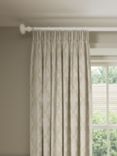 John Lewis Textured Diamonds Made to Measure Curtains or Roman Blind, Natural
