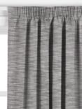 John Lewis BCI Cotton Linen Slub Made to Measure Curtains or Roman Blind, Charcoal