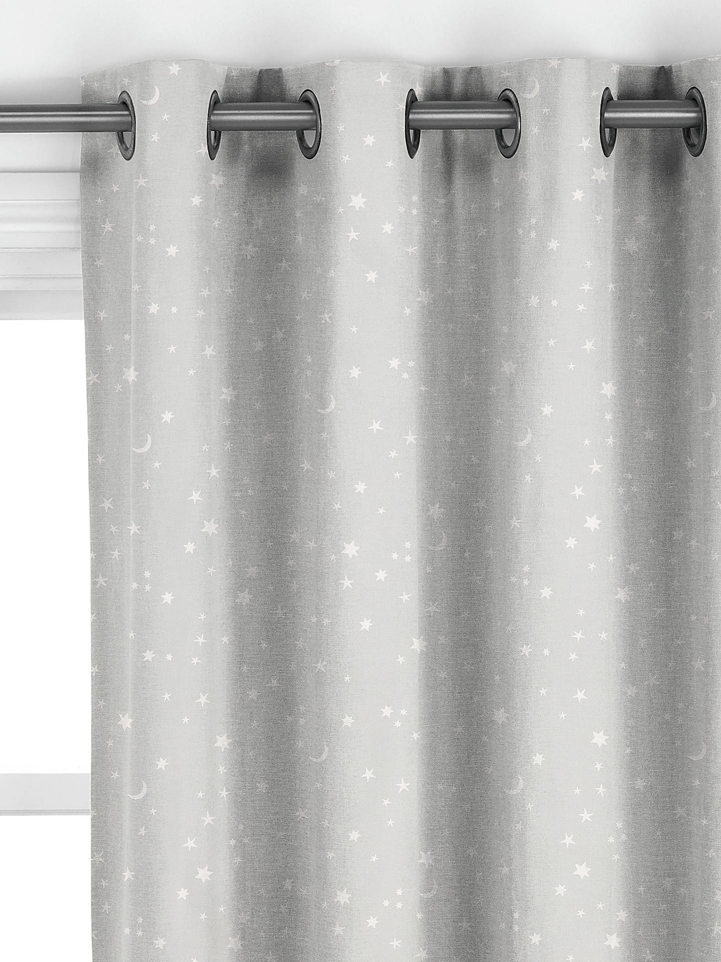 John Lewis Starry Sky Made to Measure Curtains, Cool Grey