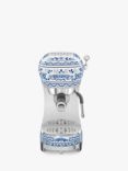 Smeg Dolce & Gabbana ECF02DGBUK Mediterraneo Espresso Machine, Blue/White