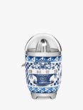 Smeg Dolce & Gabbana CJF01DGBUK Mediterraneo Citrus Juicer, Blue/White