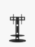 Alphason Argon Oval Pedestal TV Stand with Mount for TVs up to 50”, Black