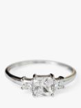 L & T Heirlooms Second Hand 9ct White Gold Cubic Zirconia Ring