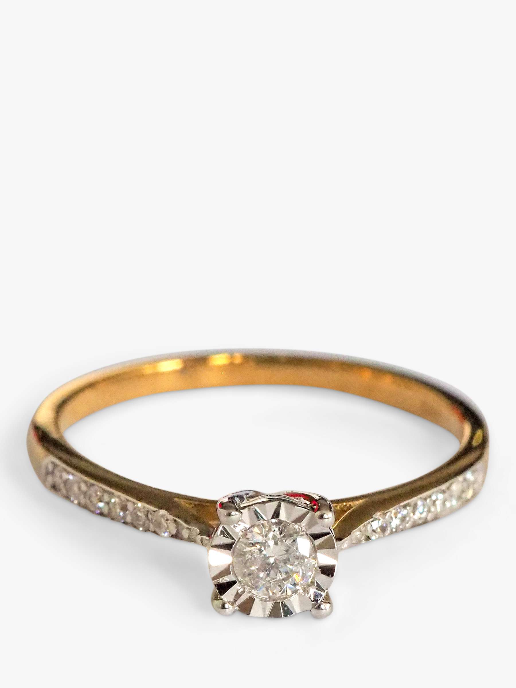 Buy L & T Heirlooms Second Hand 9ct Gold Diamond Engagement Ring Online at johnlewis.com