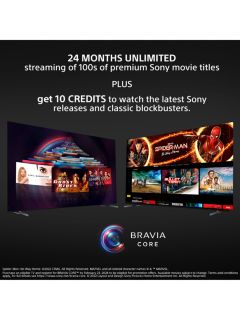 Sony Bravia XR XR77A95L (2023) QD-OLED HDR 4K Ultra HD Smart Google TV, 77 inch with Youview, Dolby Atmos & Acoustic Surface Audio+, Black